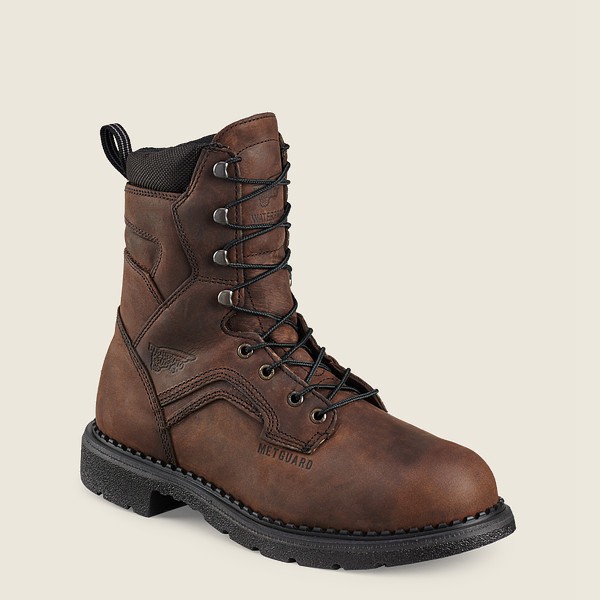 Safety Støvler Herre - Red Wing Supersole® - 8-Inch Waterproof Toe Metguard - Brune - FMSGTU-543